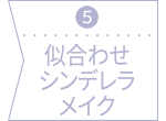 ⑤似合わせシンデレラメイク